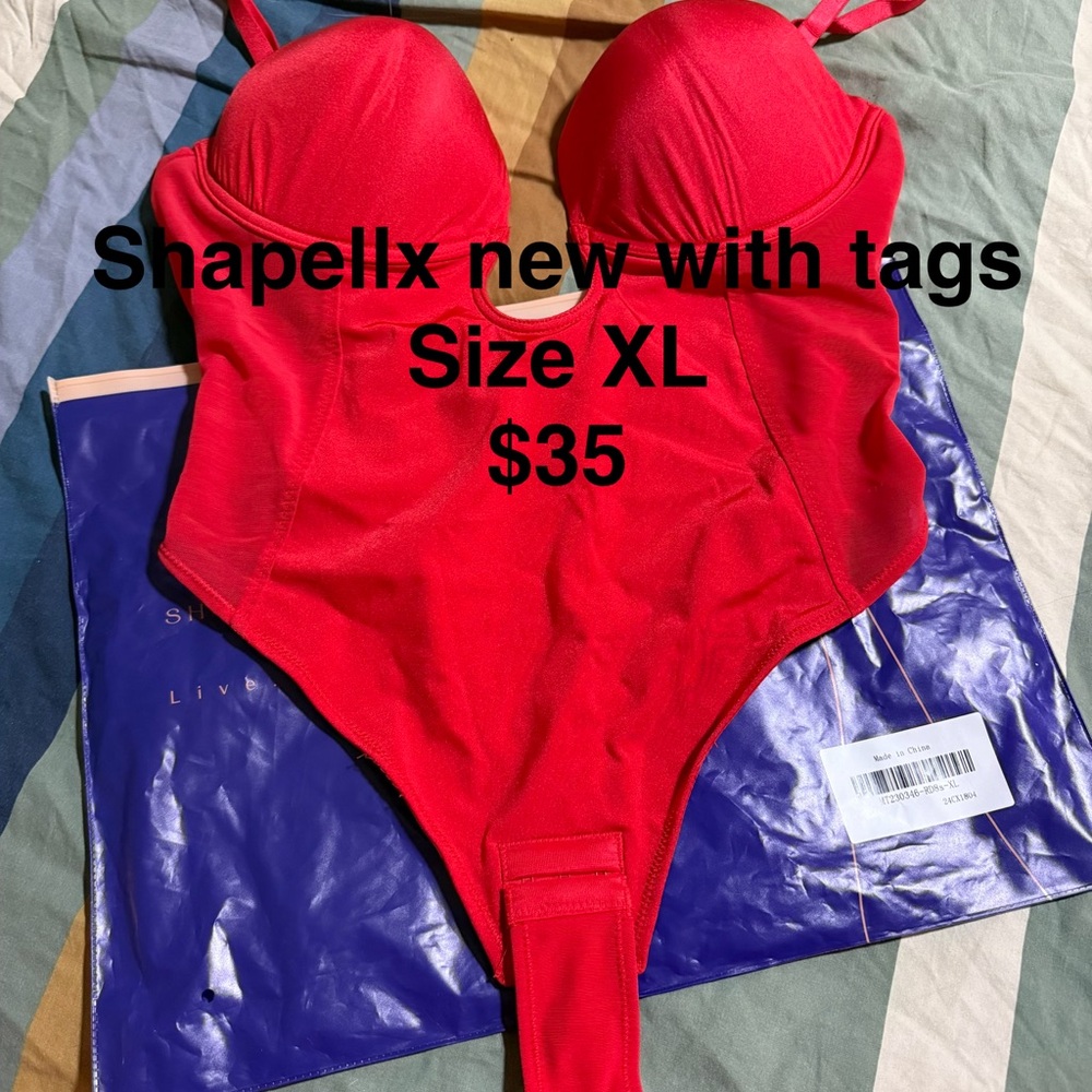 Vibrant Red Bodysuit by Shapellx